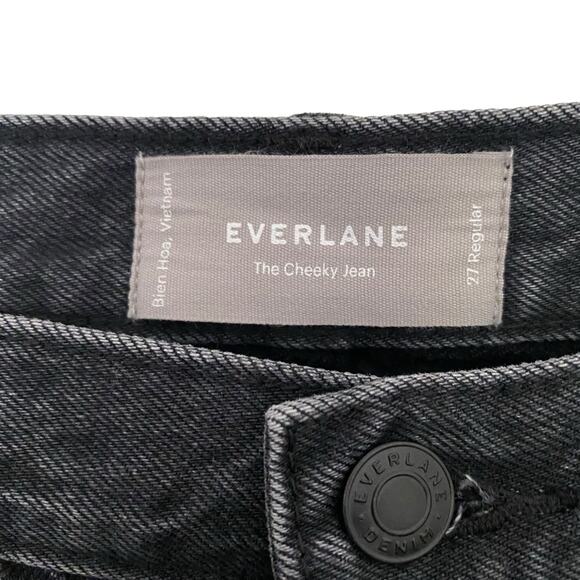Everlane The Cheeky Jean Washed Black Size 27 - Picture 8 of 12